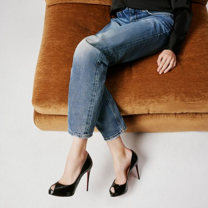 CHRISTIAN LOUBOUTIN DESIGNER HEELS, 37.5 (US 7/7.5)