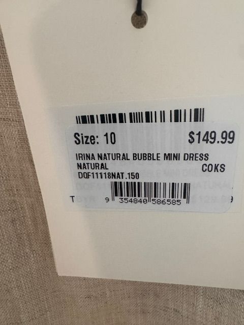 DISSH MINI DRESS, 10 (AU) US (6)