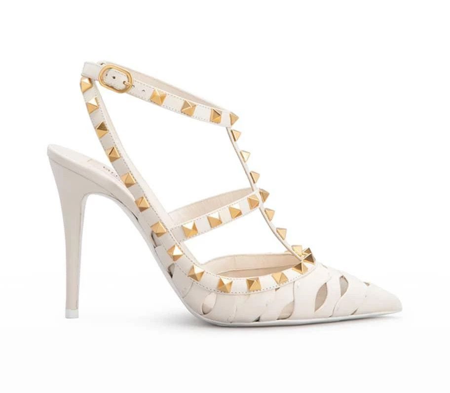 VALENTINO ROCKSTUD HEELS, 36/US 6