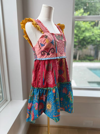 FARM RIO SHORT DRESS, SMALL