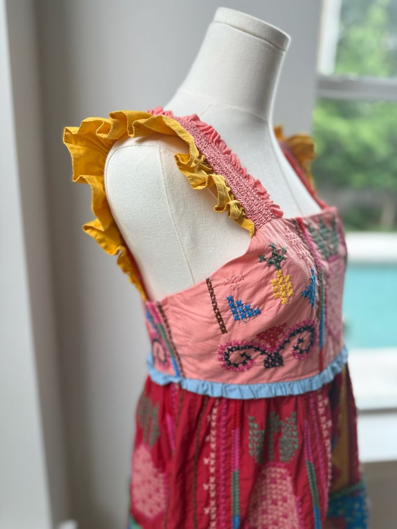 FARM RIO SHORT DRESS, SMALL