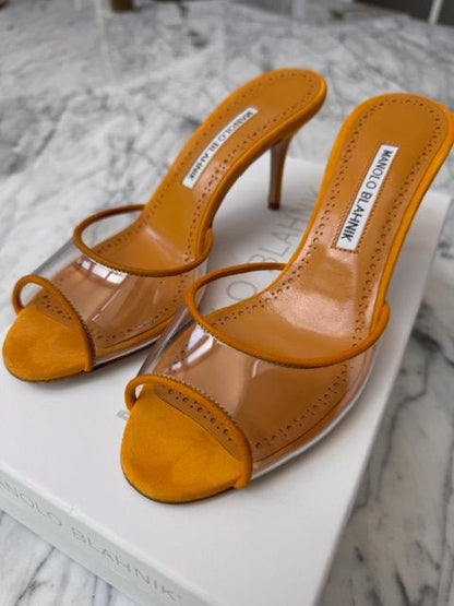 MANOLO BLAHNIK MULES, 36/US 6