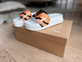CHRISTIAN LOUBOUTIN, POOL 'BENGALE' SLIDES