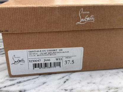 CHRISTIAN LOUBOUTIN DESIGNER HEELS, 37.5 (US 7/7.5)