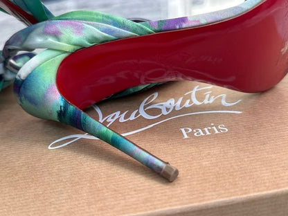 CHRISTIAN LOUBOUTIN DESIGNER HEELS, 37.5 (US 7/7.5)