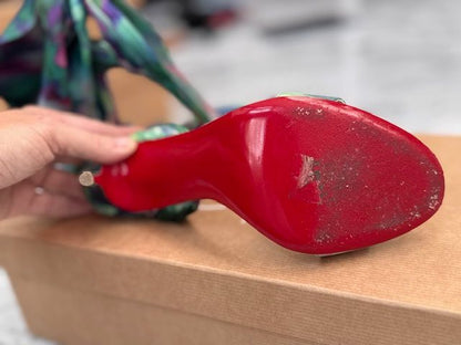 CHRISTIAN LOUBOUTIN DESIGNER HEELS, 37.5 (US 7/7.5)