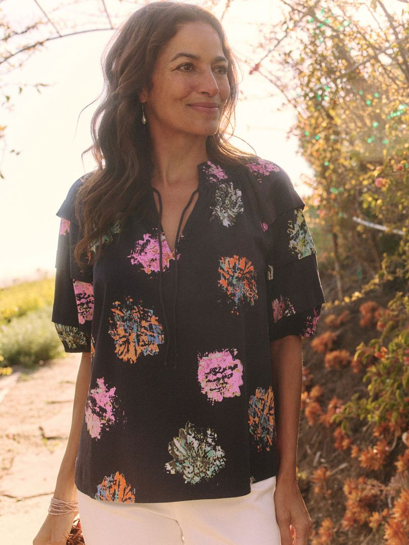 NIC + ZOE BLOUSE, SMALL