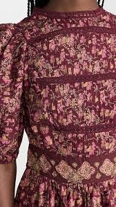 SEA BURGUNDY SHORT DRESS, SMALL