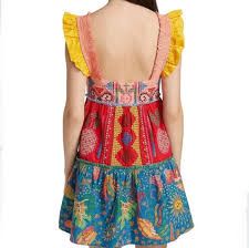 FARM RIO SHORT DRESS, SMALL