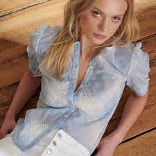 VERONICA BEARD BLOUSE, SMALL